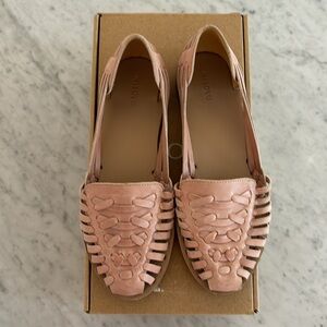 Nisolo Women’s Huarache Sandals Size 8.5 Desert Rose Pink